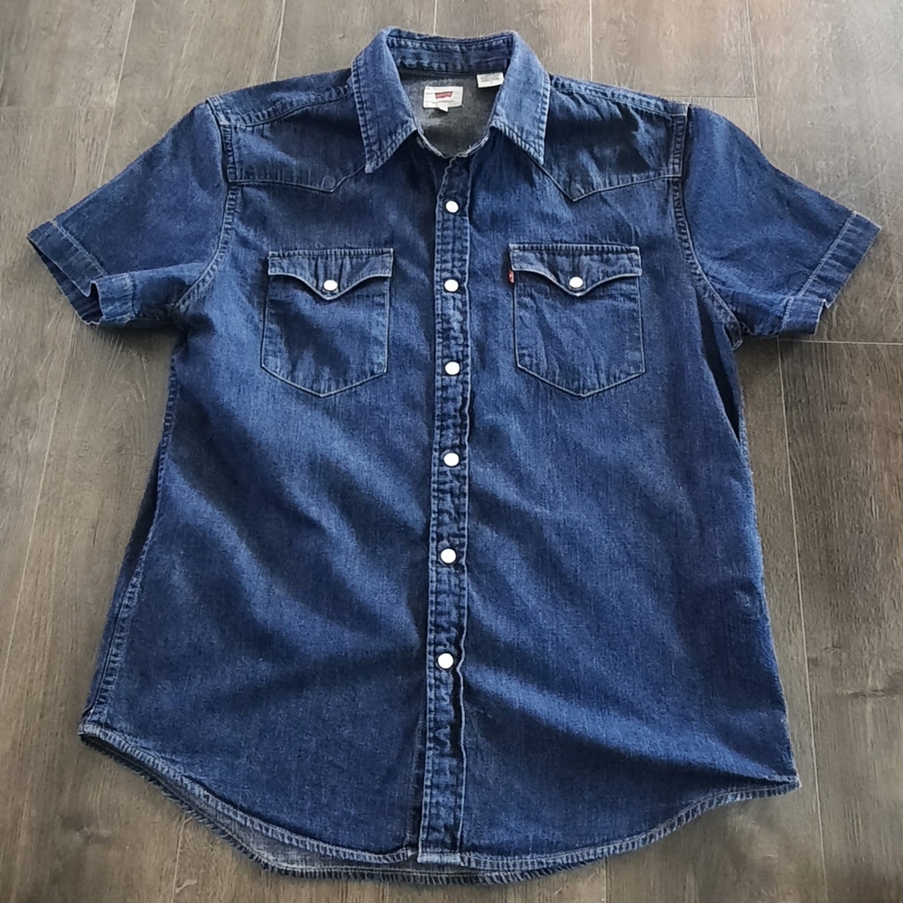 Levi's red tag pearl snap shirt